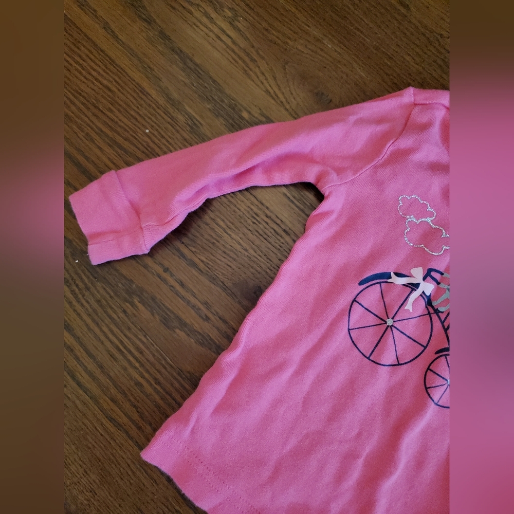 GYMBOREE OUTLET Girls 12/18M pink/ blue pajamas Paris gymmies - Picture 4 of 9